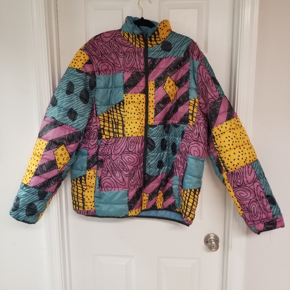 Disney Sally Nightmare Before Chridtmas Puffer Jacket XL Adult - Picture 1 of 14